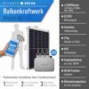 PIANETA Balkonkraftwerk 820W/800W Solaranlage mit 800W ECOFLOW Micro Wechselrichter WiFi Bluetooth, upgradebar drosselbar, 2x410W Marken Solarmodule von Horay – Bild 2