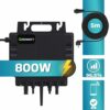 SUNNIVA® Balkonkraftwerk Black Frame 900/800W Solaranlage mit 800W Growatt Micro Wechselrichter mit WIFI Bluetooth, upgradebar drosselbar, 2x450W Solarmodule, 5m Kabel, Solarkabel, PV Anlage – Bild 2