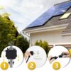 SUNNIVA® Balkonkraftwerk Black Frame 900/800W Solaranlage mit 800W Growatt Micro Wechselrichter mit WIFI Bluetooth, upgradebar drosselbar, 2x450W Solarmodule, 5m Kabel, Solarkabel, PV Anlage – Bild 3
