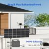 600W-800W Micro-Wechselrichter für Solarmodule mit WiFi & Bluetooth, Microinverter Inverter Marstek Solar Inverter MPPT App Steuerung Plug & Play Balkonkraftwerk, IP67 Wasserdicht für Mini-PV – Bild 2