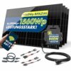SPAUN Balkonkraftwerk 1560Wp | 800W Komplettset mit bis zu 2028Wp bifazialer PV-Leistung und 5m Anschlusskabel zum Einstecken in die Steckdose - Wifi Fernüberwachung, Mini-PV-Anlage