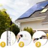 SUNNIVA® 1196W/800W Solaranlage Balkonkraftwerk Micro Inverter Fox ESS Set Monokristallin genehmigungsfrei Solarpanel Solarmodul Photovoltaikanlage – Bild 3