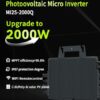 RC Mikrowechselrichter 2000W für Balkonkraftwerk, 26-60V DC Eingang pro Kanal, 99.8% MPPT Inverter, unterstützt WiFi & Bluetooth, App Fernüberwachung, IP67, 0% Mehrwertsteuer – Bild 2