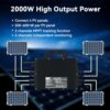 RC Mikrowechselrichter 2000W für Balkonkraftwerk, 26-60V DC Eingang pro Kanal, 99.8% MPPT Inverter, unterstützt WiFi & Bluetooth, App Fernüberwachung, IP67, 0% Mehrwertsteuer – Bild 3