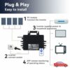 RC Mikrowechselrichter 2000W für Balkonkraftwerk, 26-60V DC Eingang pro Kanal, 99.8% MPPT Inverter, unterstützt WiFi & Bluetooth, App Fernüberwachung, IP67, 0% Mehrwertsteuer – Bild 7