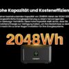 Balkonkraftwerk Speicher Growatt NOAH 2000 mit 1800W PV-Eingangsleistung IP66 für Balkonkraftwerk (NOAH 2000 * 1 NEO800W 880W) – Bild 2