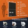 Solarway® 1000W Balkonkraftwerk 800W komplett Steckdose - neuester 800 Watt Wechselrichter - Solaranlage Komplettset - 500W Solarmodule & Envertech & Zubehör – Bild 6
