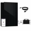 SAKETE Balkonkraftwerk 1000W - Balkonkraftwerk 1000W komplett Steckdose - 800 Watt Wechselrichter - Solaranlage Komplettset - 500W Solarpanel inkl. Zubehör - 5m Kabel
