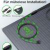 880W Balkonkraftwerk - 800W komplett Steckdose wechselrichter mit 4X 220W Flexible Solarmodule - Solaranlage Komplettset mit 5m Kabel - 880W Flexibles Solarpanel mit 3 m MC-4 Kabel – Bild 4