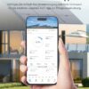 880W Balkonkraftwerk - 800W komplett Steckdose wechselrichter mit 4X 220W Flexible Solarmodule - Solaranlage Komplettset mit 5m Kabel - 880W Flexibles Solarpanel mit 3 m MC-4 Kabel – Bild 6
