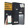 VALE Balkonkraftwerk Bifazial 1.780 Wp Full Black - 800 Watt APsystems Wechselrichter - AIO 2400 Solarbatterie - Solarpanel Set mit Speicher - 5m AC-Kabel