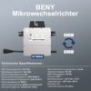 BENY Mikro Wechselrichter 800W für Balkonkraftwerk- Grid-tie Inverter mit WLAN & Bluetooth, APP-Kontrolle- Wechselrichter 800W bis 600W Einstellbar- Plug und Play – Bild 2