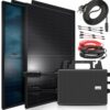 SUNNIVA® Balkonkraftwerk FULL ALL BLACK BIFACIAL 2392W/800W Solaranlage mit 800W TSUN Micro Wechselrichter Wifi Bluetooth, upgradebar drosselbar, 4x460W Bifaziale Solarmodule, 5m Kabel, PV