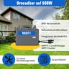 Balkonkraftwerk 1170W Solaranlage Komplettset mit 800W Tsun Micro Wechselrichter WiFi, 2X 450W Bifazial Solarmodule Black Frame für Haus Dach Terrasse Garten PV Anlage – Bild 3
