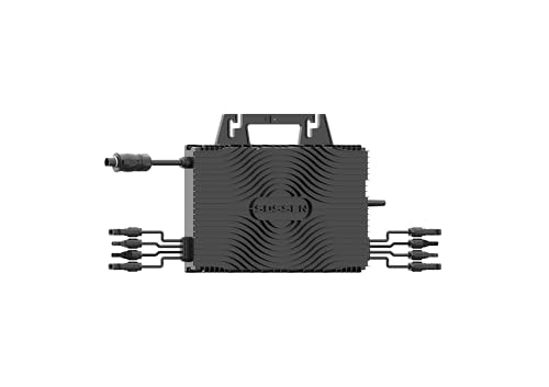 Mikrowechselrichter Set 2400W mit 5m Kabel, Inverter für Balkonkraftwerk für 4 PV Module, einstellbare Leistung 600W/800W, WLAN & Bluetooth, Schwarz – Bild 5