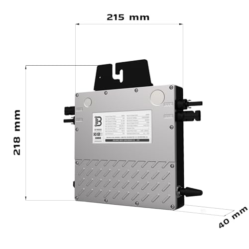 SUNNIVA 1000W Balkonkraftwerk BIFAZIAL FULLBLACK komplett Steckdose BENY 800W Wechselrichter, PV Solaranlage, 2x 500W Glas-Glas Solarmodule, inkl. 5m Kabel, WIFI, Komplettset – Bild 5