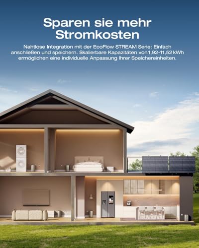 Solarway® 1000Wp / 800W Balkonkraftwerk komplett Steckdose - neuester EcoFlow Stream 800 Watt Wechselrichter - Solaranlage Komplettset - 500W bifaziale Black Solarmodule & EcoFlow & Zubehör – Bild 7