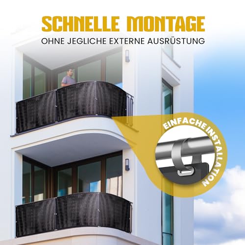 Vitavelle 880W Balkonkraftwerk Set, 8X110W ultraleichte flexible Solarpaneele – 800W WIFI-Wechselrichter, komplett Steckdose Photovoltaik-System – Bild 4