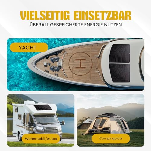 Vitavelle 880W Balkonkraftwerk Set, 8X110W ultraleichte flexible Solarpaneele – 800W WIFI-Wechselrichter, komplett Steckdose Photovoltaik-System – Bild 9