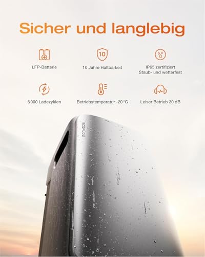 Solarway® 1000Wp / 800W Balkonkraftwerk mit 1,9kWh Speicher komplett Steckdose - 1,9 kWh EcoFlow Stream Max - Solaranlage Komplettset – Bild 5