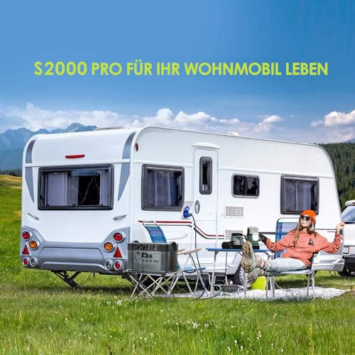 ALLPOWERS Tragbarer Powerstation 2000W (4000W Surge) Wechselstromsteckdosen 1500Wh Akku MPPT Solar Generator Mobiler Stromspeicher für Wohnmobil Camping Heimwerken Notstromaggregat RV Haus Notfall – Bild 7