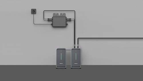Balkonkraftwerk 1000W Solaranlage mit 800W TSUN Micro Wechselrichter WiFi Bluetooth, 2x500W Bifaziale Solarmodule, Schukokabel 5m, Photovoltaik PV Anlage für Haus Dach Balkon – Bild 6